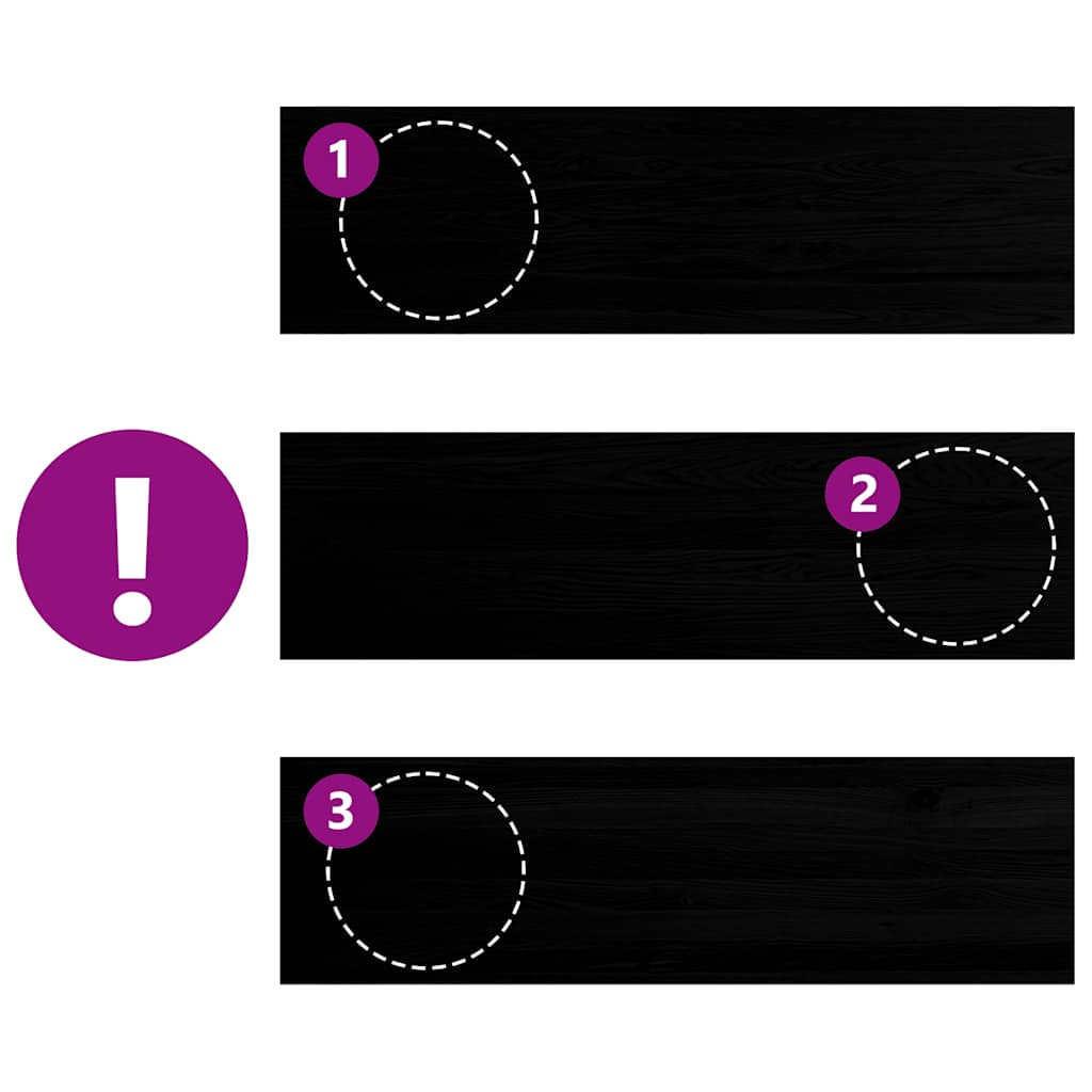 Davanzali 2 pz Marrone Scuro 140x40x2 cm Legno Massello Rovere 4009203