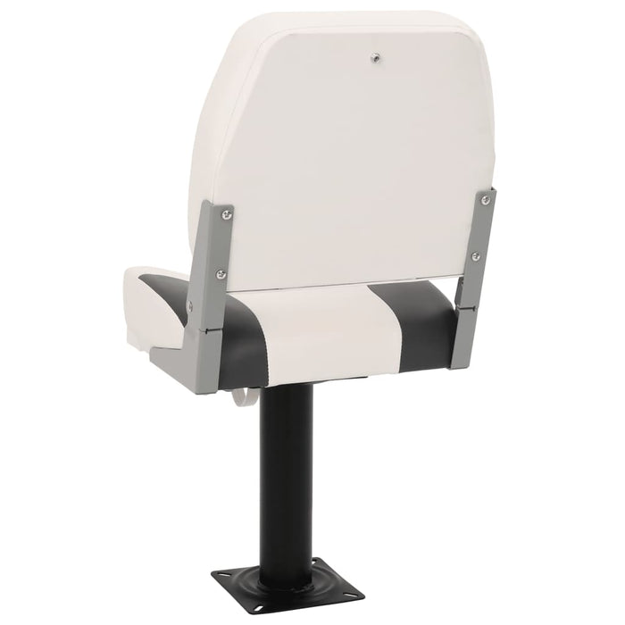 Set Sedile Barca Pieghevole 2pz Schienale Basso con Cinghia