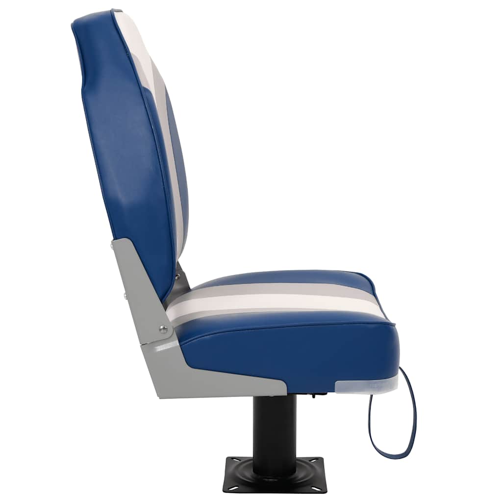 Set Sedile da Barca Pieghevole 4 pz con Schienale Alto