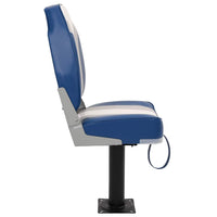 vidaXL Set Sedile da Barca Pieghevole 4 pz con Schienale Alto