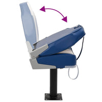 vidaXL Set Sedile da Barca Pieghevole 4 pz con Schienale Alto