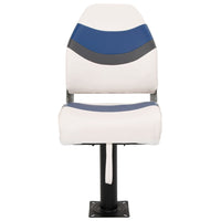 Set Sedile da Barca Pieghevole 2pz con Schienale Alto