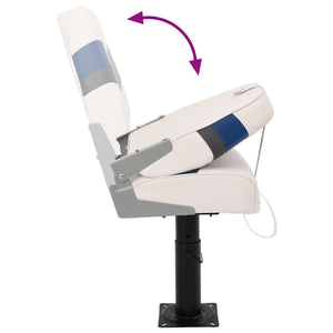 Set Sedile da Barca Pieghevole 2pz con Schienale Alto 3284310