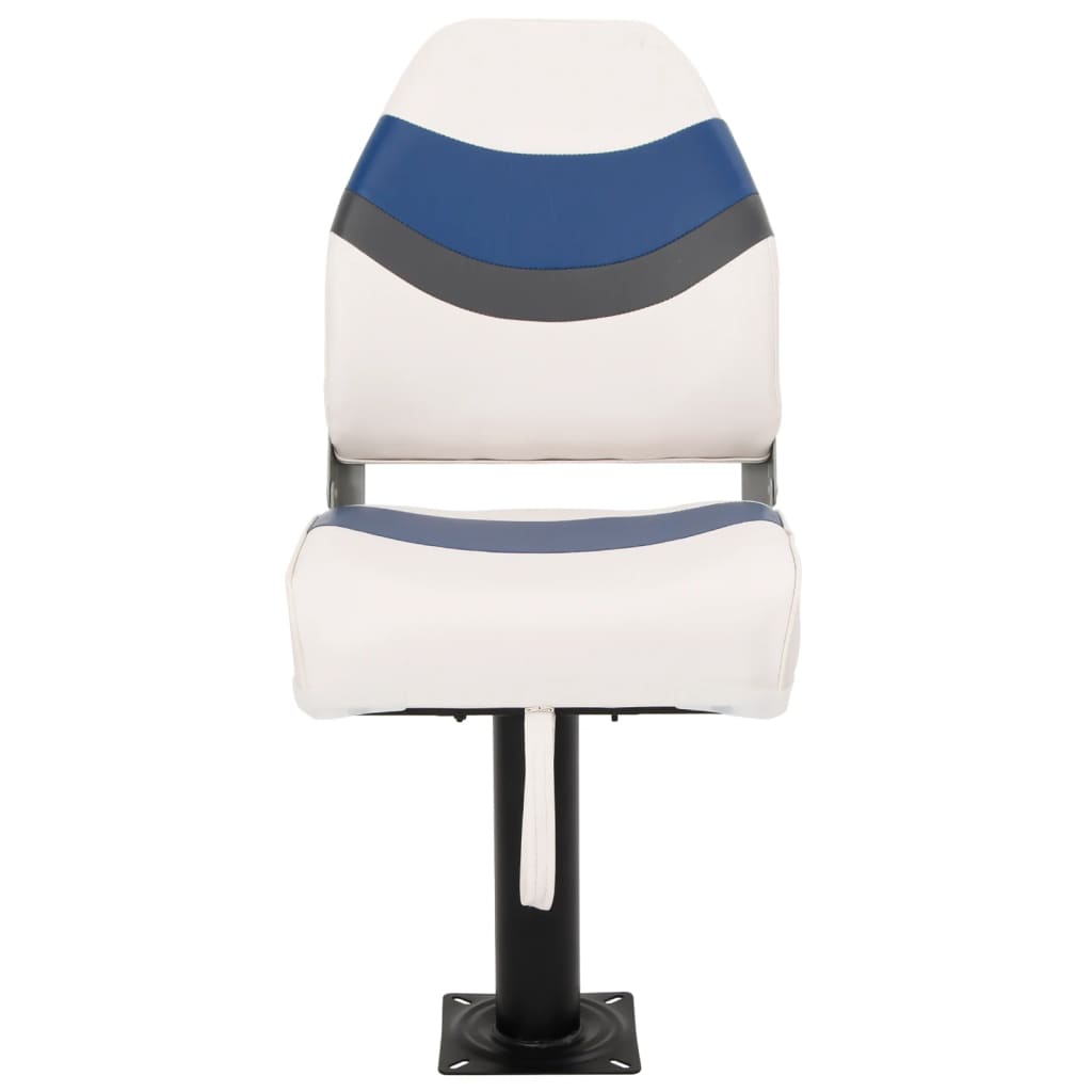 Set Sedile da Barca Pieghevole 4 pz con Schienale Alto