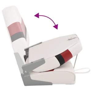 Sedili per Barca Pieghevoli 2pz con Schienale Alto 44x38x55 cm 3284320