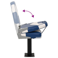 vidaXL Set Sedile da Barca Pieghevole 4 pz con Schienale Alto