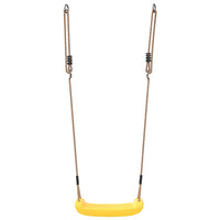 Seggiolino Altalena per Bambini Singolo Corda Regolabile Giallo 4009274