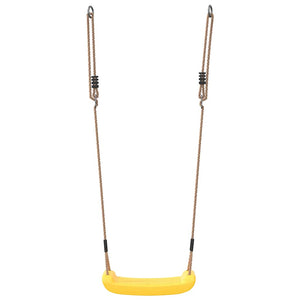 Seggiolino Altalena per Bambini Singolo Corda Regolabile Giallo 4009274