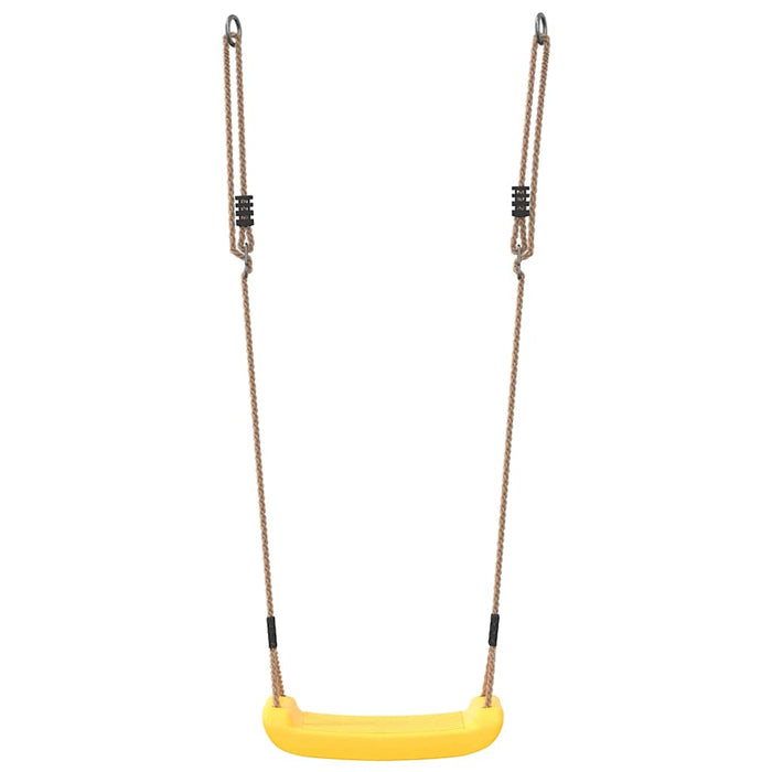 Seggiolino Altalena per Bambini Singolo Corda Regolabile Giallo 4009274