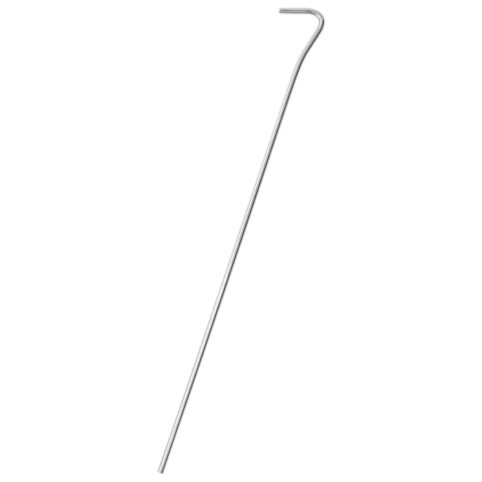 Picchetti per Tenda 25 pz 30 cm Ã˜4 mm in Acciaio Zincato