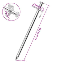 Picchetti per Tenda 24 pz 19,5 cm 8 mm in Acciaio Zincato 4009358