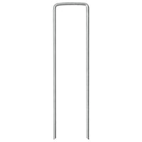 Picchetti da Terra a Forma di U 25pz 15x3,5 cm Acciaio Zincato 4009359