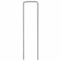 vidaXL Picchetti da Terra a Forma di U 50 pz 15x3,5 cm Acciaio Zincato