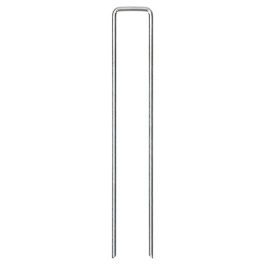 Picchetti da Terra a Forma di U 25pz 20x4 cm in Acciaio Zincato 4009361