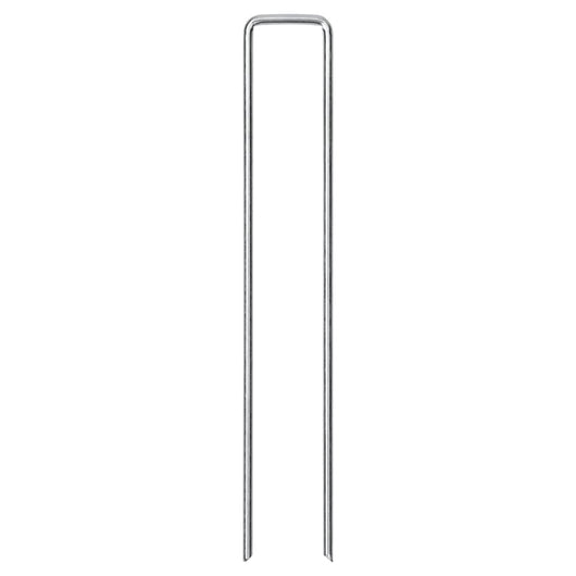 Picchetti da Terra a Forma di U 50pz 20x4 cm in Acciaio Zincato 4009362