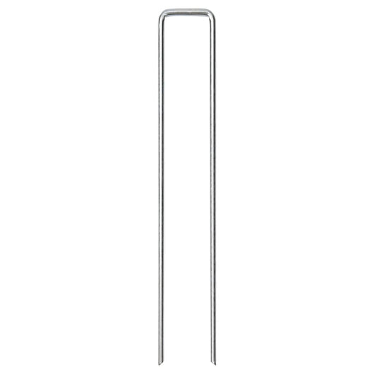 Picchetti da Terra a Forma di U 50 pz 20x3,5 cm Acciaio Zincato 4009366