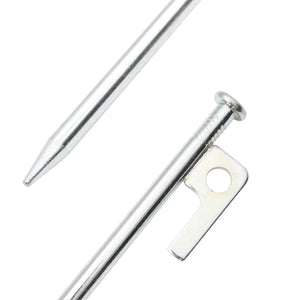 Picchetti per Tenda 24 pz 20 cm 9 mm in Acciaio Zincato 4009367