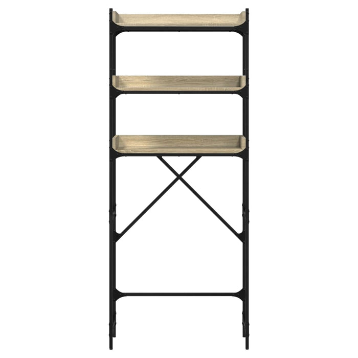 Scaffale per Lavatrice Rovere Sonoma 67x25x163 cm Multistrato 847865