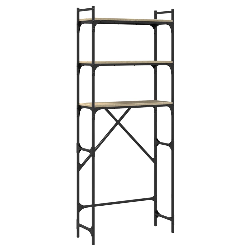 Scaffale per Lavatrice Rovere Sonoma 67x25x163 cm Multistrato 847866