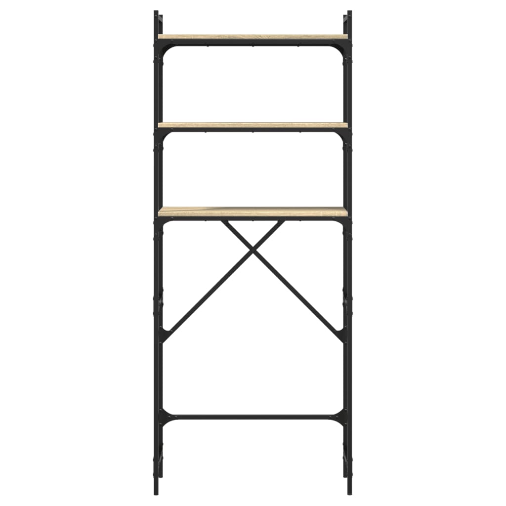Scaffale per Lavatrice Rovere Sonoma 67x25x163 cm Multistrato 847866