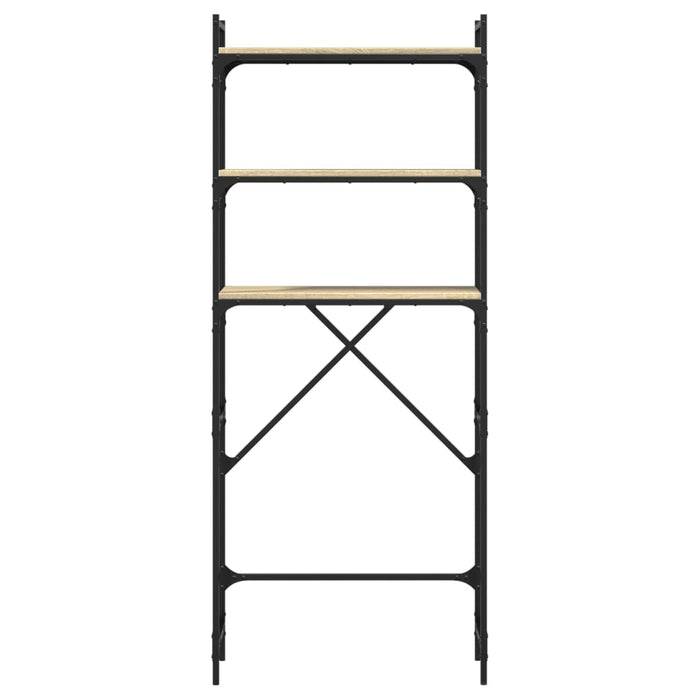 Scaffale per Lavatrice Rovere Sonoma 67x25x163 cm Multistrato 847866