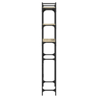 Scaffale per Lavatrice Rovere Sonoma 67x25x163 cm Multistrato 847866