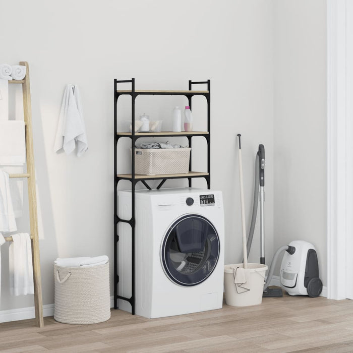 Scaffale per Lavatrice Rovere Sonoma 67x25x163 cm Multistrato 847866