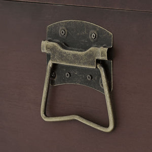 Scrigno Tesoro Chiusure Marrone Scuro 90x50x39,5cm Compensato 4010549