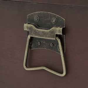 vidaXL Scrigno Tesoro Chiusure Marrone Scuro 90x50x39,5cm Compensato