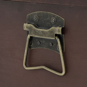 Scrigno Tesoro Chiusure Marrone Scuro 110x50x39,5cm Compensato 4010550