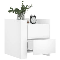 Comodino Bianco 45x50x50 cm in Truciolato 848283