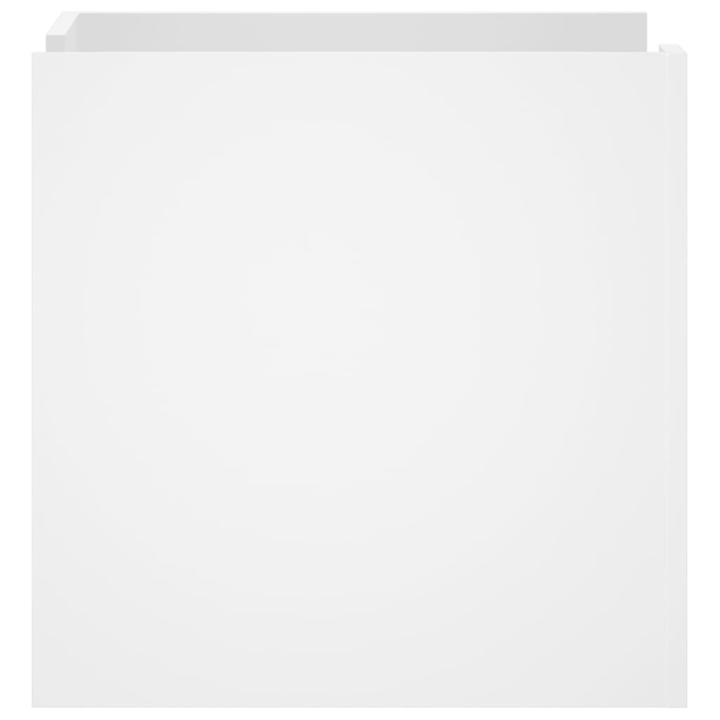 Comodino Bianco 45x50x50 cm in Truciolato 848283