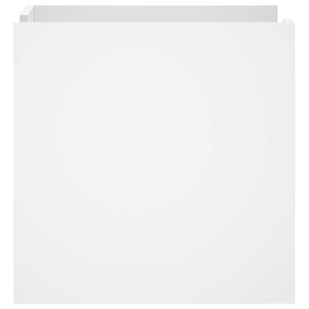 Comodino-Tavolino da notte Bianco 45x50x50 cm in Truciolato 829992