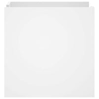 Comodino-Tavolino da notte Bianco 45x50x50 cm in Truciolato 829992