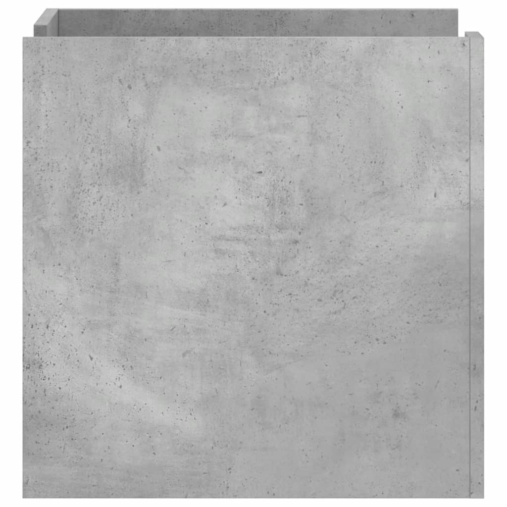 Comodino Grigio Cemento 45x50x50 cm in Truciolato 848286
