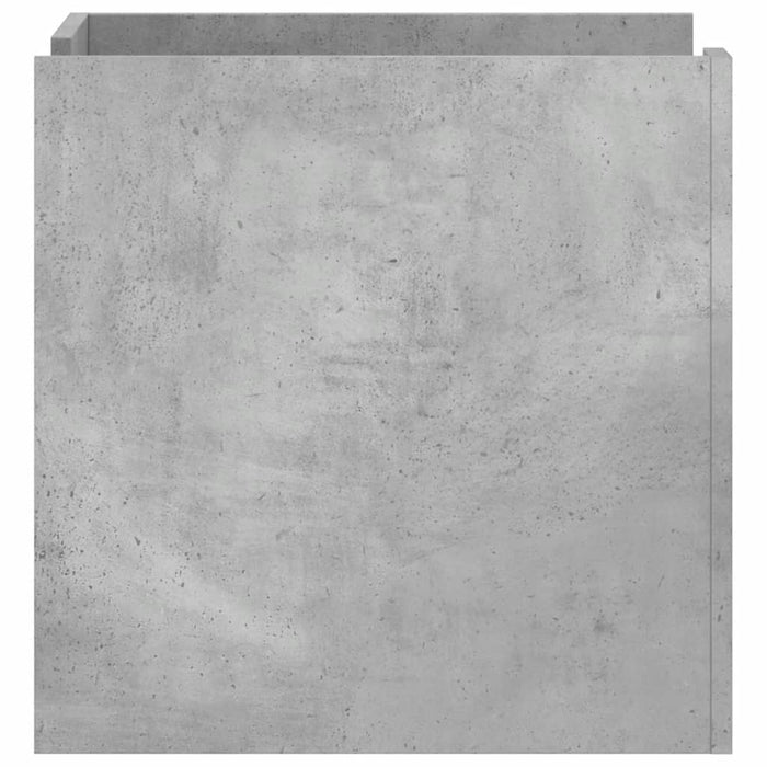 Comodino Grigio Cemento 45x50x50 cm in Truciolato 848286