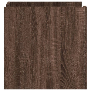 Comodino Rovere Marrone 45x50x50 cm in Truciolato 848289