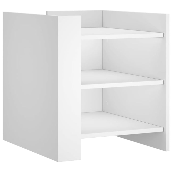 Comodino Bianco 45x50x50 cm in Truciolato 848290