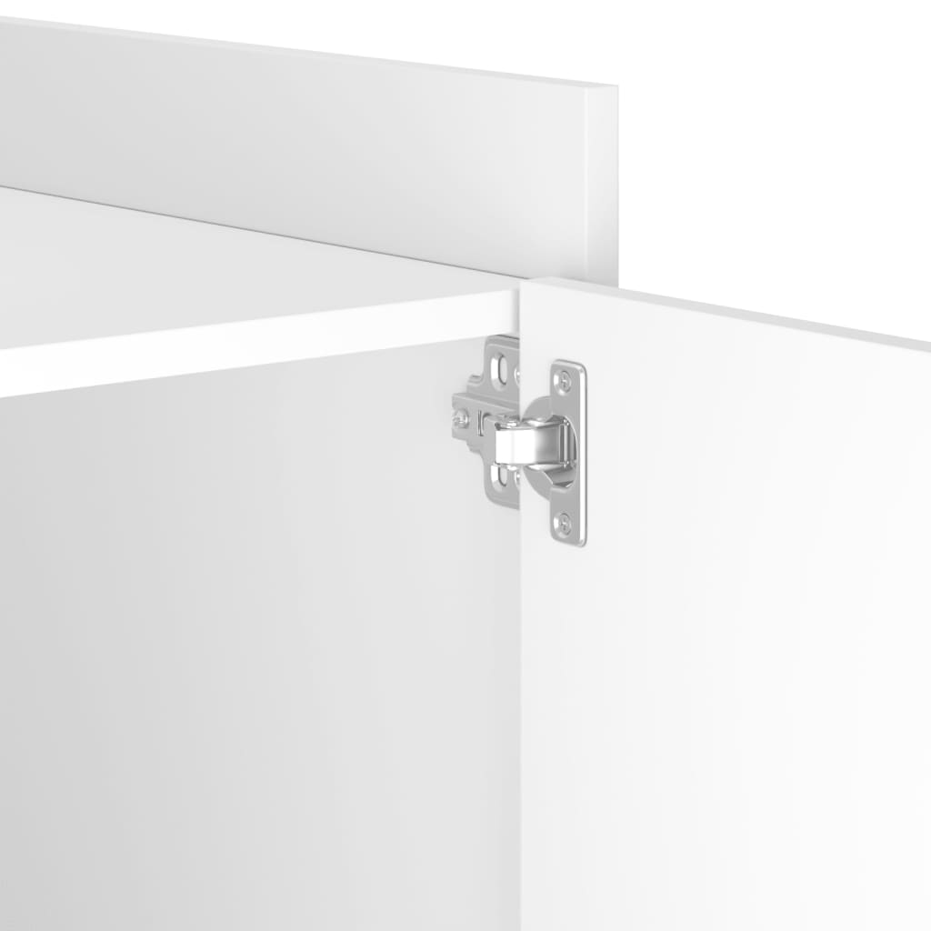 Comodino Bianco 45x50x50 cm in Truciolato 848297