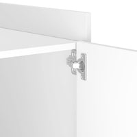 Comodino Bianco 45x50x50 cm in Truciolato 848297