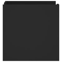 Comodino Nero 45x50x50 cm in Legno Multistrato 848298