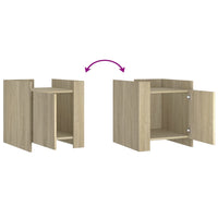 Comodino Rovere Sonoma 45x50x50 cm in Legno Multistrato 848299