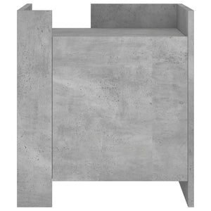 Comodino Grigio Cemento 45x50x50 cm in Truciolato 848300
