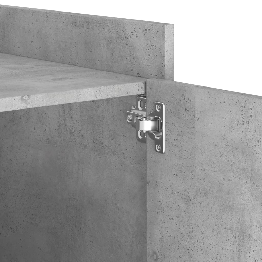 Comodino Grigio Cemento 45x50x50 cm in Truciolato 848300