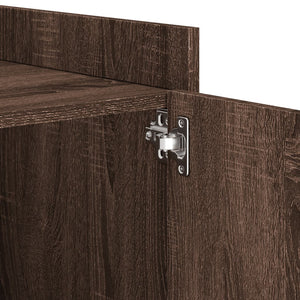 Comodino-Tavolino da notte Rovere Marrone 45x50x50 cm in Truciolato 492400