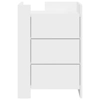 Comodino Bianco 45x50x65 cm in Legno Multistrato 848304