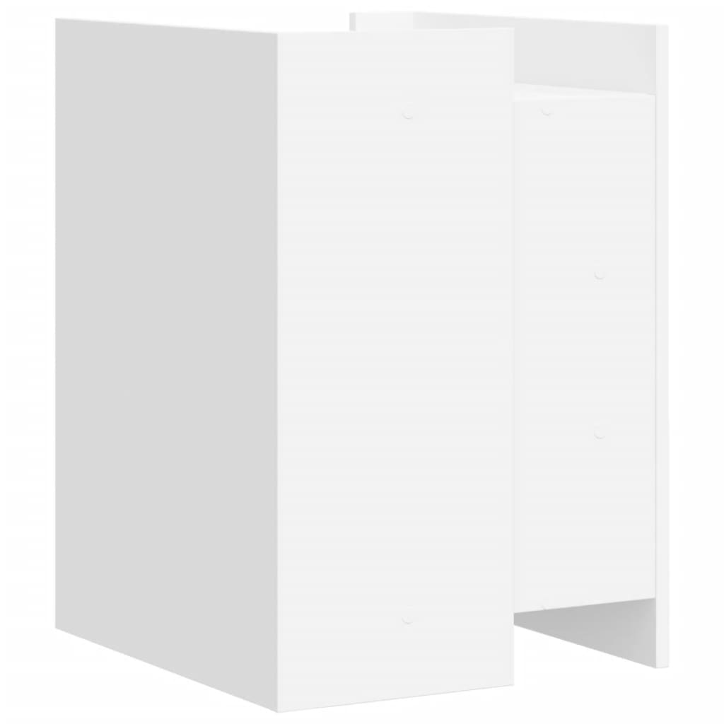Comodino Bianco 45x50x65 cm in Legno Multistrato 848304