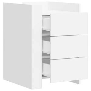 Comodino Bianco 45x50x65 cm in Legno Multistrato 848304