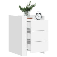 Comodino Bianco 45x50x65 cm in Legno Multistrato 848304