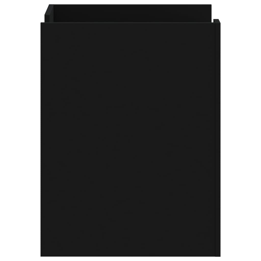 Comodino Nero 45x50x65 cm in Legno Multistrato